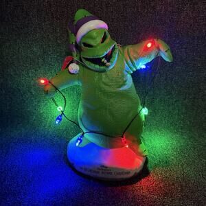 Disney The Nightmare Before Christmas Oogie Boogie Light-Up Statue Holiday Fig